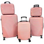 Set de 5 valises - polycarbonate - ABS - 4 roues - 360°