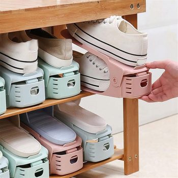 Organisateur de Chaussures en Plastique – Lot de 6 Pièces Empilables
