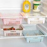 Lot de 2 Paniers de Rangement Extensibles pour Réfrigérateur – Organisation Double & Gain de Place