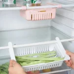 Lot de 2 Paniers de Rangement Extensibles pour Réfrigérateur – Organisation Double & Gain de Place