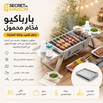 Barbecue Pliable au Charbon en Acier Inoxydable