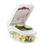 Coupe-Légumes Manuel avec Bac – Hachoir Rapide pour Fruits et Légumes
