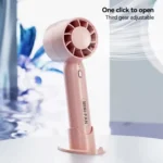 Mini Ventilateur Portable Rechargeable avec Support Téléphone