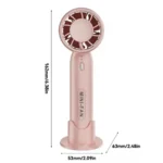 Mini Ventilateur Portable Rechargeable avec Support Téléphone