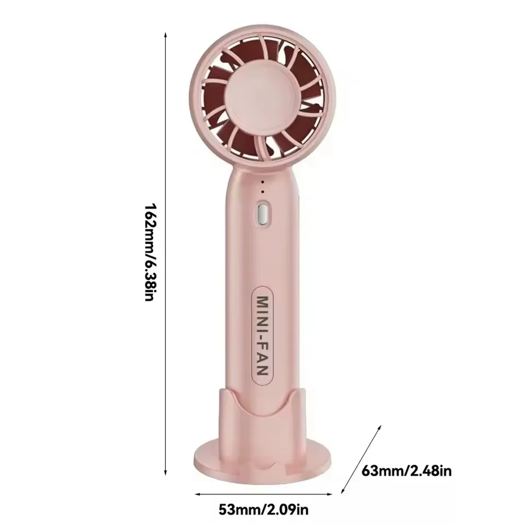 Mini Ventilateur Portable Rechargeable avec Support Téléphone – Image 5 Mini Ventilateur Portable Rechargeable avec Support Téléphone