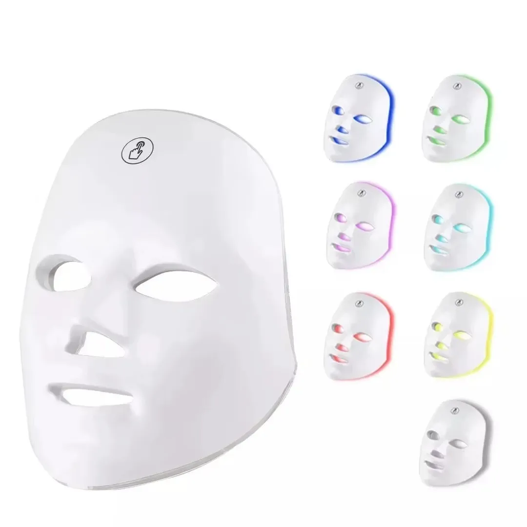Masque Facial LED de Luminothérapie – Soin Visage 7 Couleurs Masque Facial LED de Luminothérapie – Soin Visage 7 Couleurs